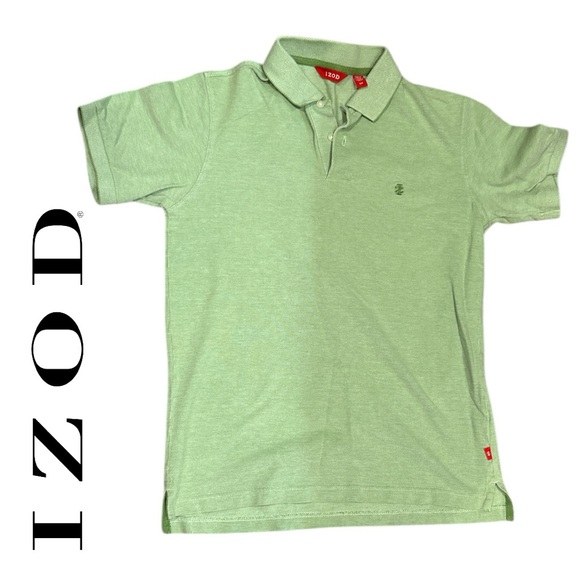 Izod VINTAGE Men’s Red‎ Label Lime Green Polo Shirt - Size S - Picture 1 of 4